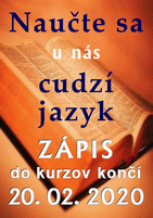 Zápis do jazykových kurzov
